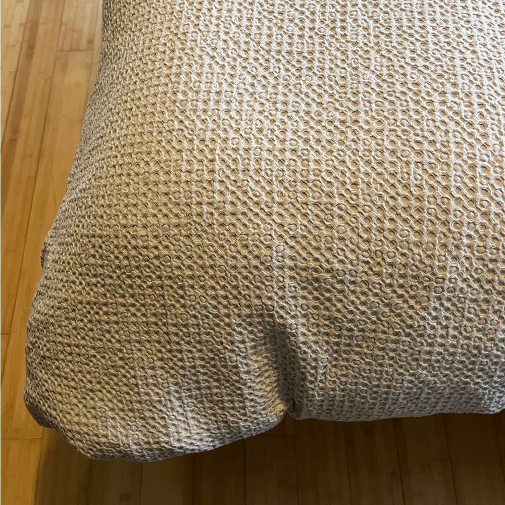 Quince Organic Luxe Waffle Duvet Cover Set